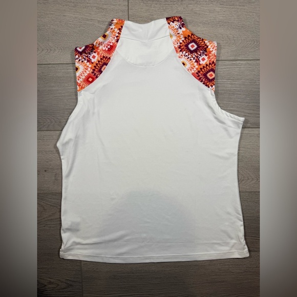 Oxford Golf large Sleeveless Polo Classic Zip Neck Wicking Antimicrobial women - Picture 4 of 4